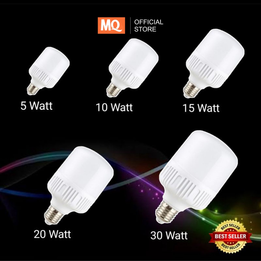 MQ Lampu LED Bulb Jumbo Tabung Platinum Super Terang 10W, 15W, 20W ,30W