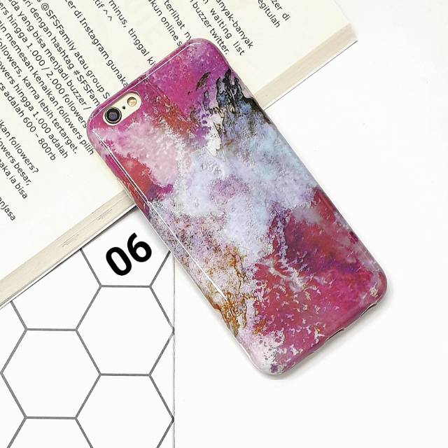 SAMSUNG J5 / J5 2015  J2 PRIME / GRAND PRIME  J7 PRIME  J7 PRO - PAINTING GLITER Soft Case Marble