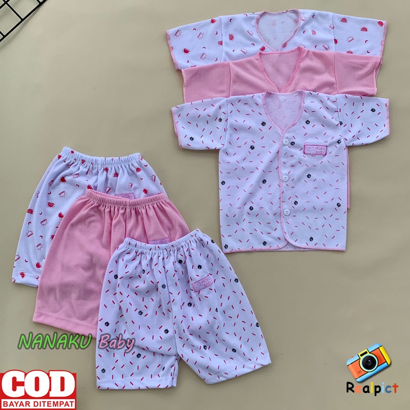 18 PCS Paket Lahiran Bayi Baru Lahir Paket Newborn Serian Pink Usia 0-3 bulan Ana Baby