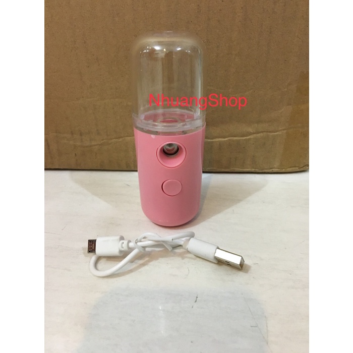 [READY] Mini Nano mist sprayer skin care portable USB warna PINK perawatan wa