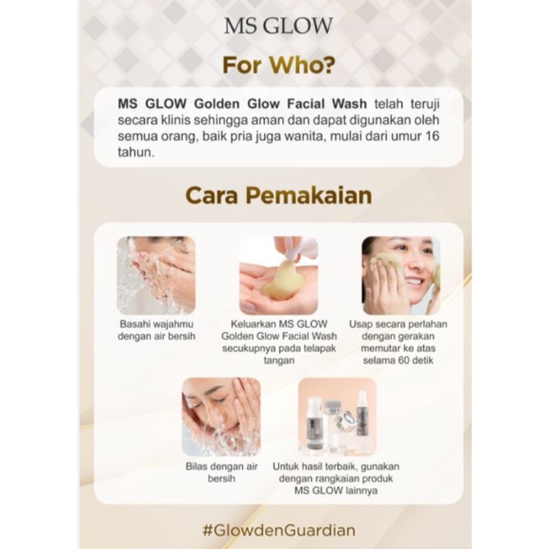 GOLDEN GLOW FACIAL WASH MS GLOW ORIGINAL