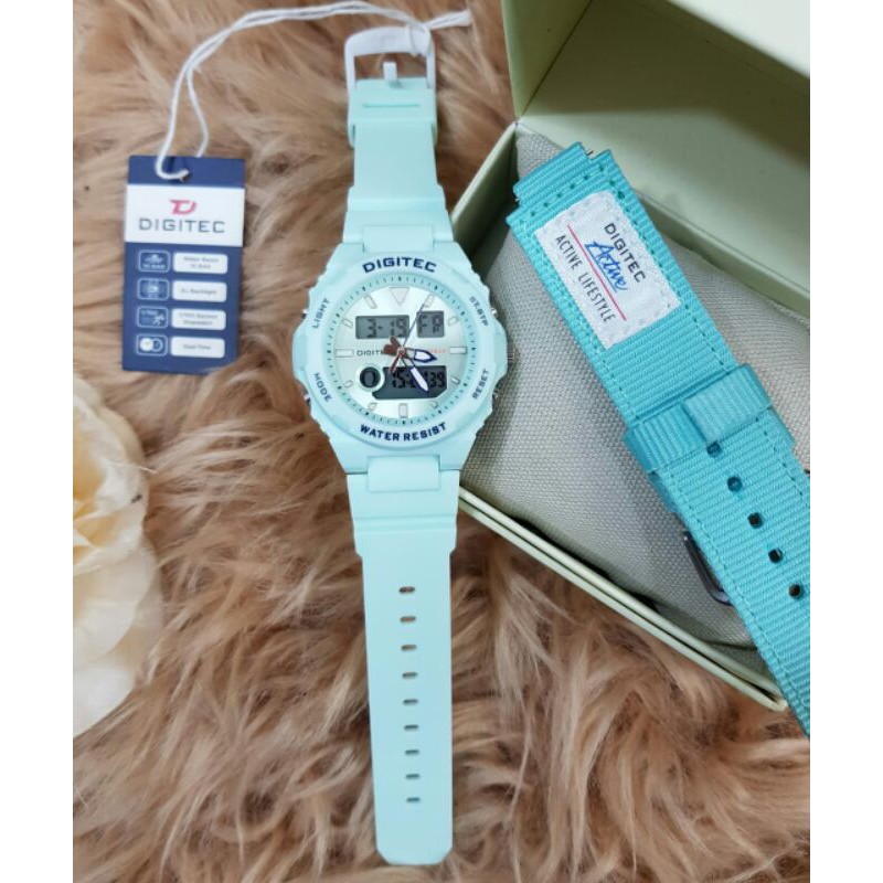 JAM TANGAN WANITA DIGITEC DG 4090 / 3095 PAKET CANVAS / DIGITEC CEWEK ORIGINAL