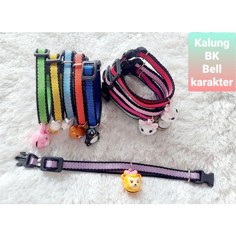 Kalung kucing BK Black Edition lonceng Karakter