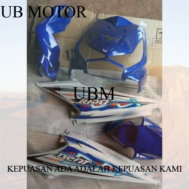 COVER BODY BEAT KARBU FULL HALUS BIRU PUTIH