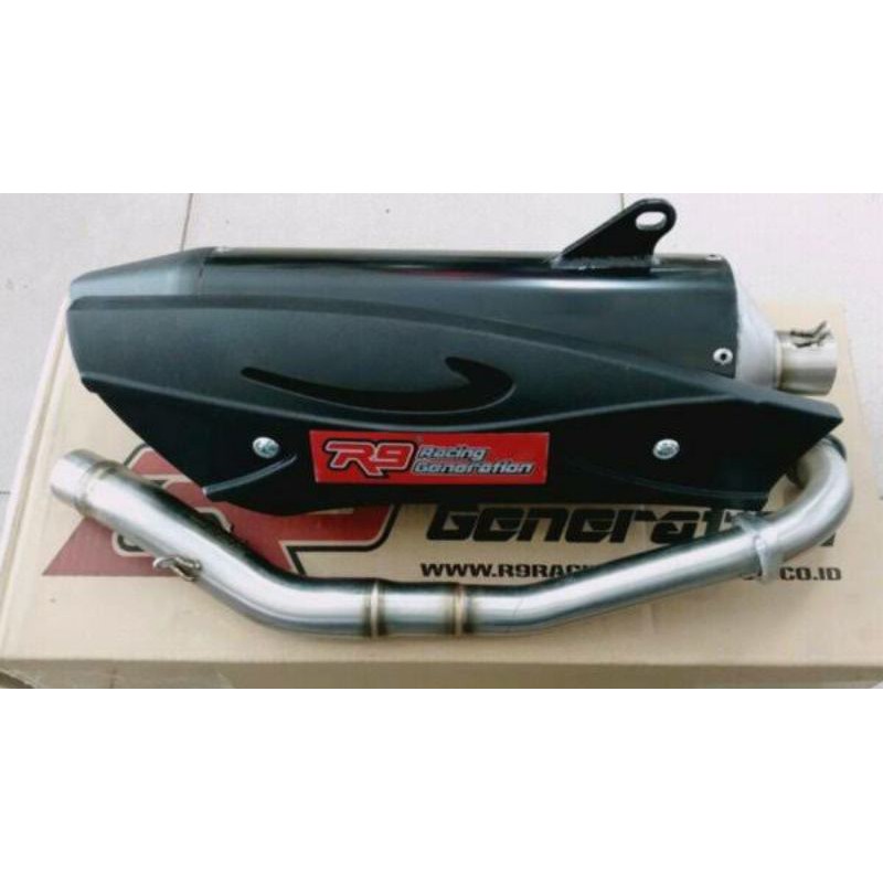knalpot r9 misano original nmax old, nmax new, pcx 2018, adv 150