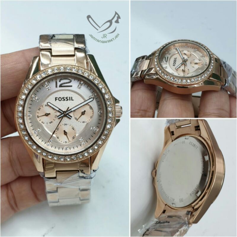 JAM TANGAN WANITA FOSSIL BATRE STAINLESS KUALITAS ORIGINAL