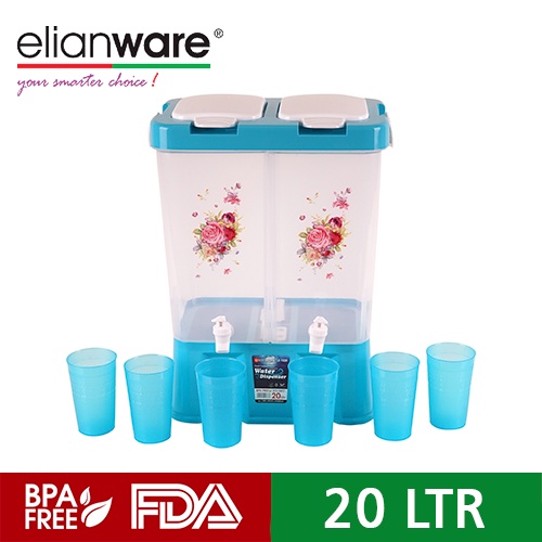 Elianware dua sisi Dispenser Es Air 20L Gratis Gelas
