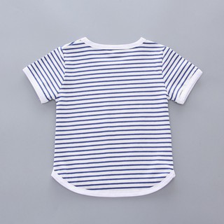 Setelan Kaos T Shirt Garis Bayi  Laki laki  Perempuan 