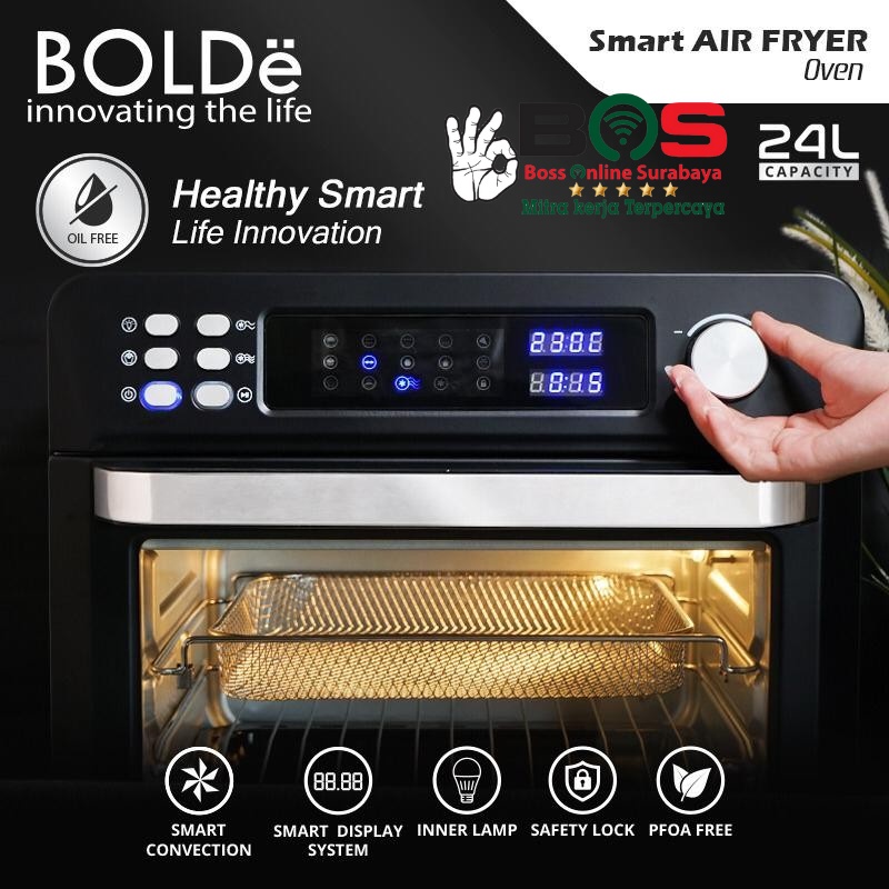 Oven Digital BOLDe Air Fryer Smart Digital 24L Black Diamond Oven