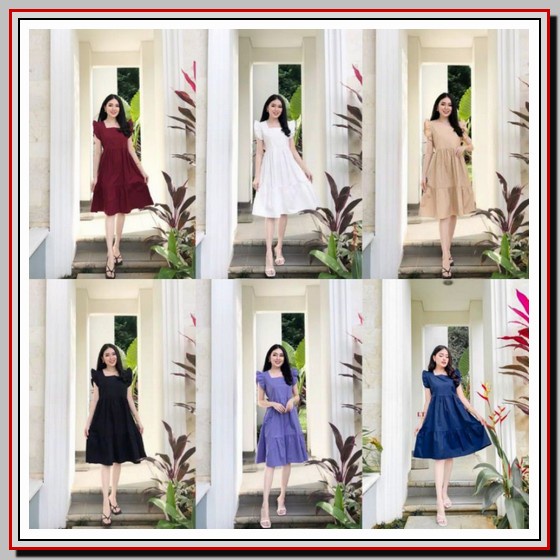 Baju Wanita Dress Brukat Natal Remaja Kekinian 2021 2022 Gaun Pesta Na Pc - Dress Candy / Pakaian Wa