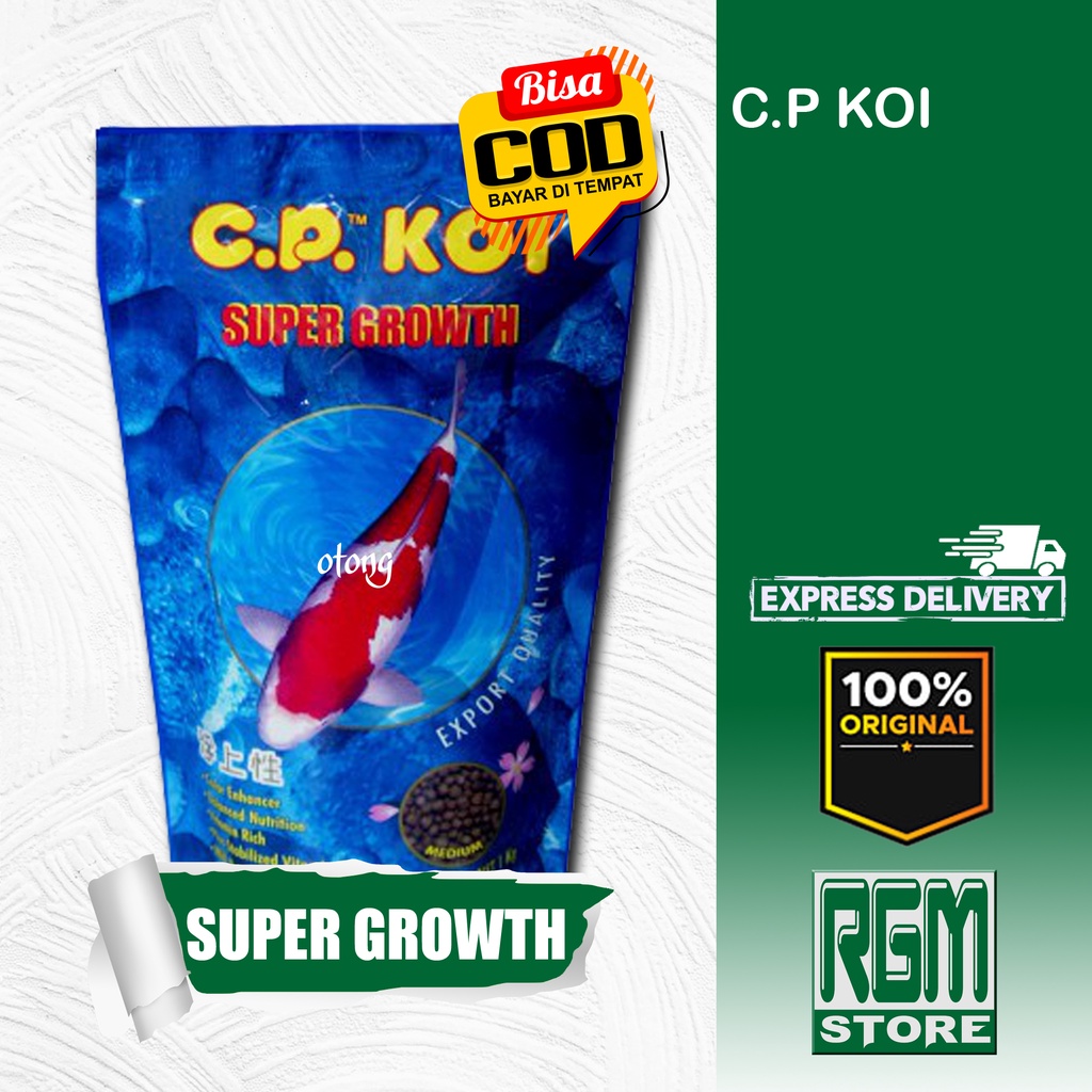 CP Koi Super Growth 1Kg Makanan Pakan pelet Ikan fish food