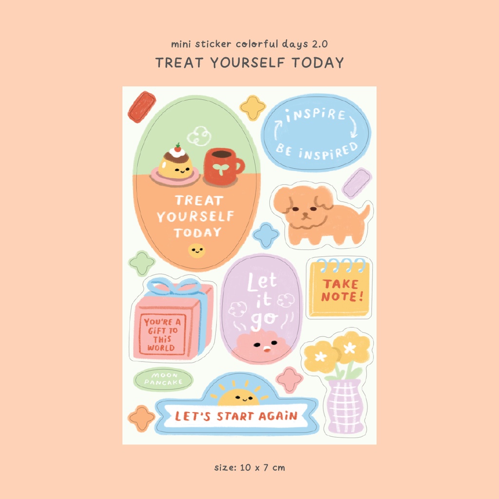 

Moon Pancake Mini Sticker Colorful Days 2.0 - Treat Yourself Today