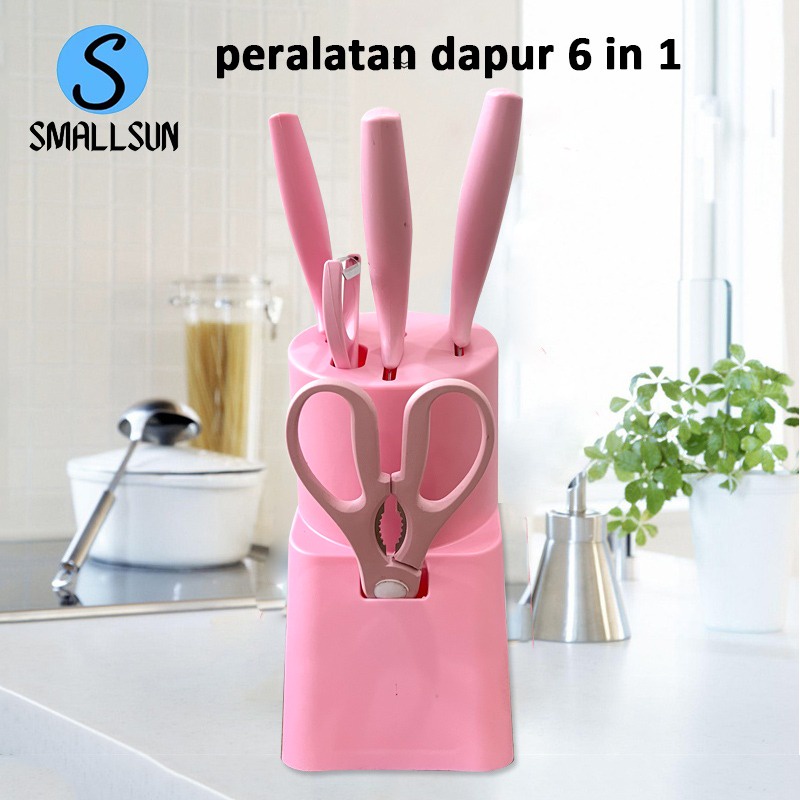 Kitchen Knife Set / Pisau Tatakan Pengupas Gunting Dapur Set