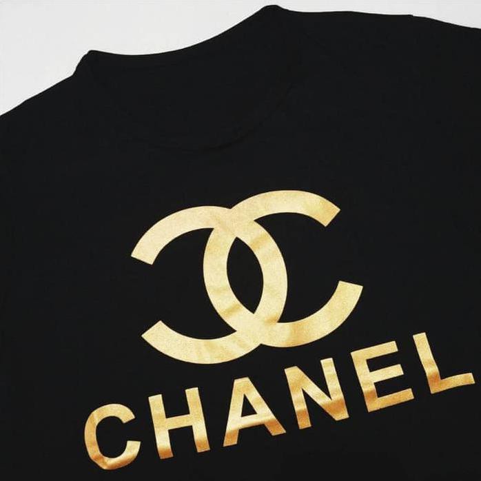 Kaos Wanita / Tumblr Tee Lengan Pendek Channel - Hitam Best Quality