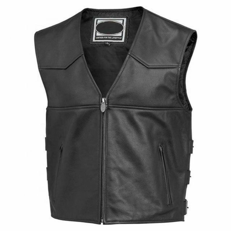 Rompi Kulit Vest Kulit Bikers Motor Touring