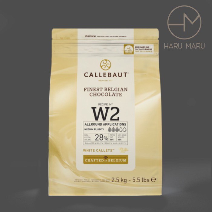 

Promo Spesial - Callebaut White Chocolate W2 Kemasan 2,5Kg