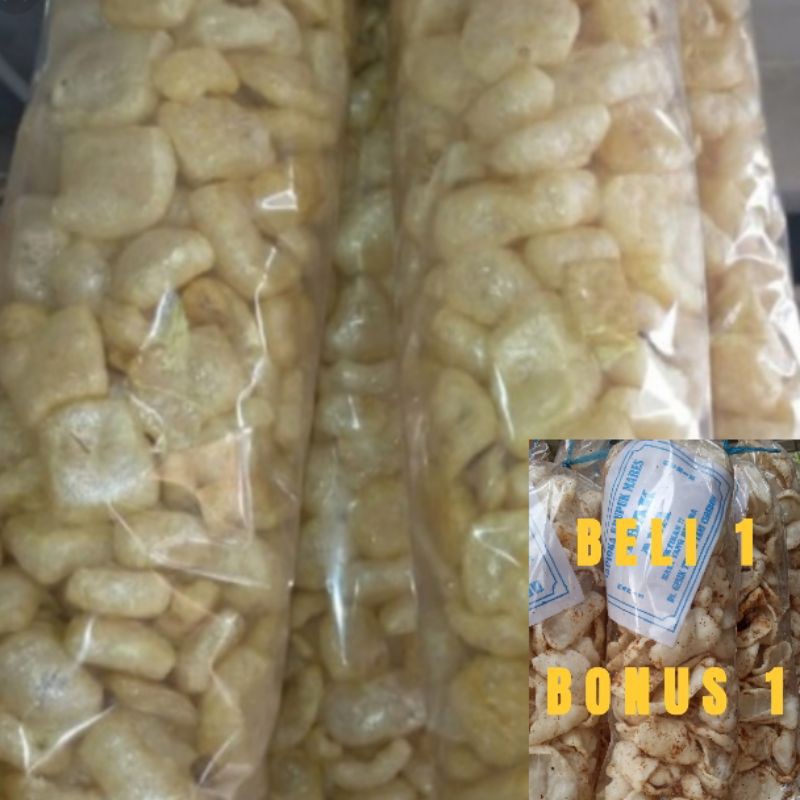 

Wafa_Snack KERUPUK RAMBAK KULIT SAPI 1 BAL isi 500gr free krupuk mlarat goreng pasir oleh2 khas cirebon