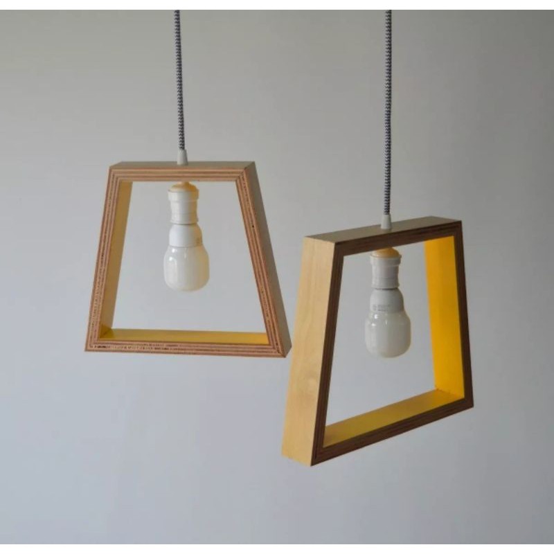 wooden rustic lampu meja kayu cafe rumah lampu gantung lampu hias