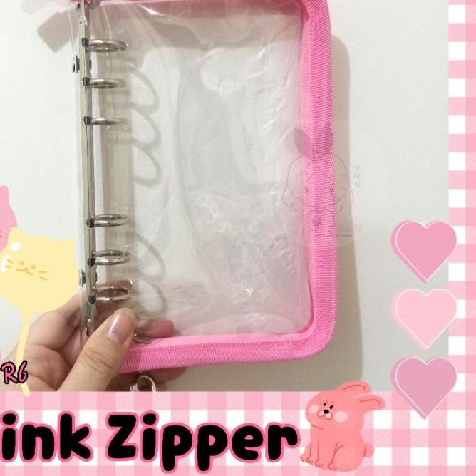 

Diskon✔️LC A6 Binder Resleting Zipper Binder File A6 Binder Clear Mika PVC (COVER ONLY)|SQ6