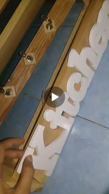 Rak Bumbu Dapur Huruf Kitchen