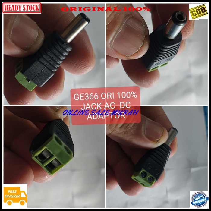 G366 Jack ac dc cctv elektronik spliter konektor splitter conektor jek multi original cewe cowo adapter sambungan extension penyambung converter male dvd ampli stereo male female universal G366   Harga adalah satuan