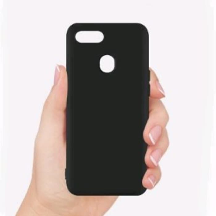 Jelly Black Case Matte Oppo A7. A12. A5S. F9