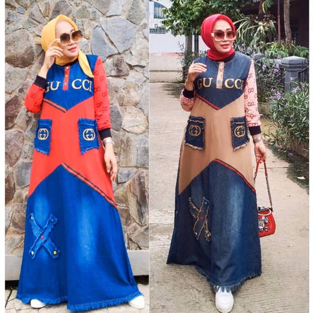 Gamis jeans/gamis jeans gucci