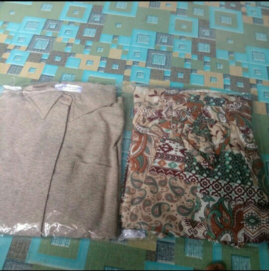 Atasan Muslim Wanita Baju Tunik Batik Lebaran Muslim Wanita Lengan Panjang Murah Kekinian Import