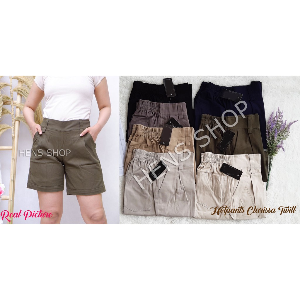 HOTPANTS CLARISSA TWILL / CELANA PENDEK CLARISSA TWILL