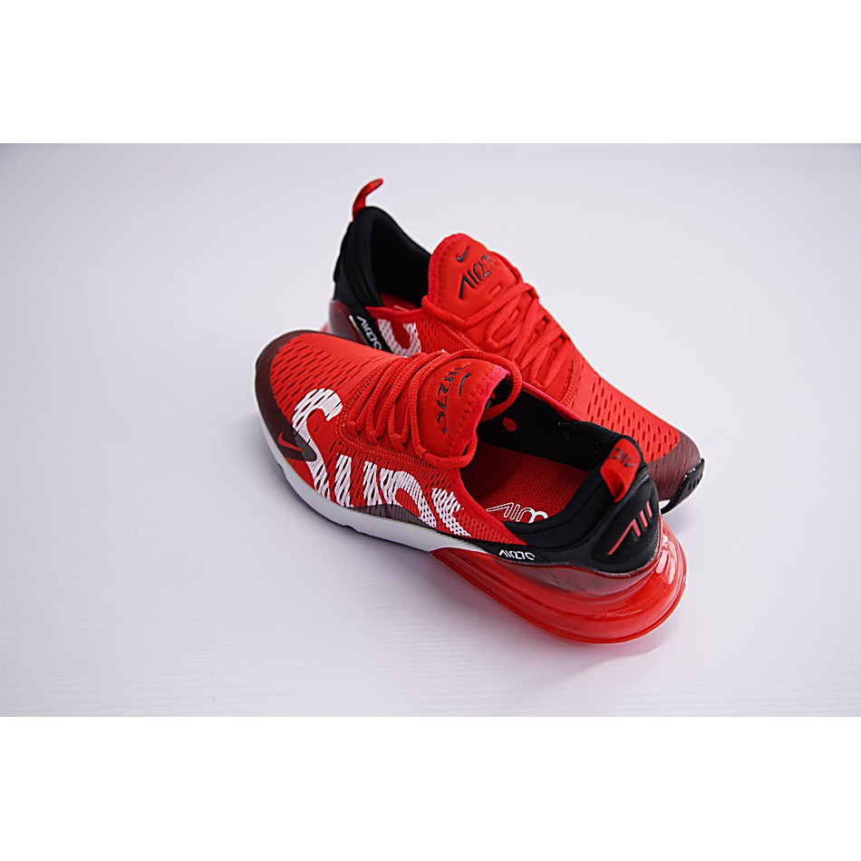 Sepatu Model Nike Air Max 270 X Supreme Sport Airmax 27c Warna Merah untuk Pria | Shopee Indonesia
