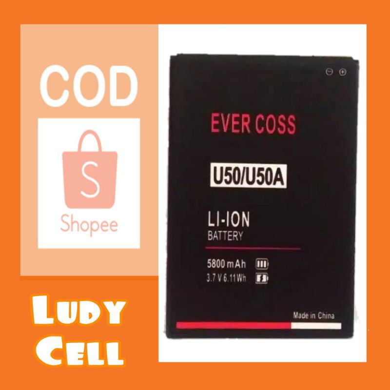Baterai Batre Batrai Evercoss U50 U50A A75MAX Original
