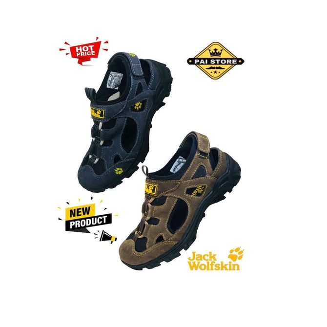Sepatu Sandal Gunung Pria Jack Wolfskin Sepatu Sepada MTB Hiking/GOWES