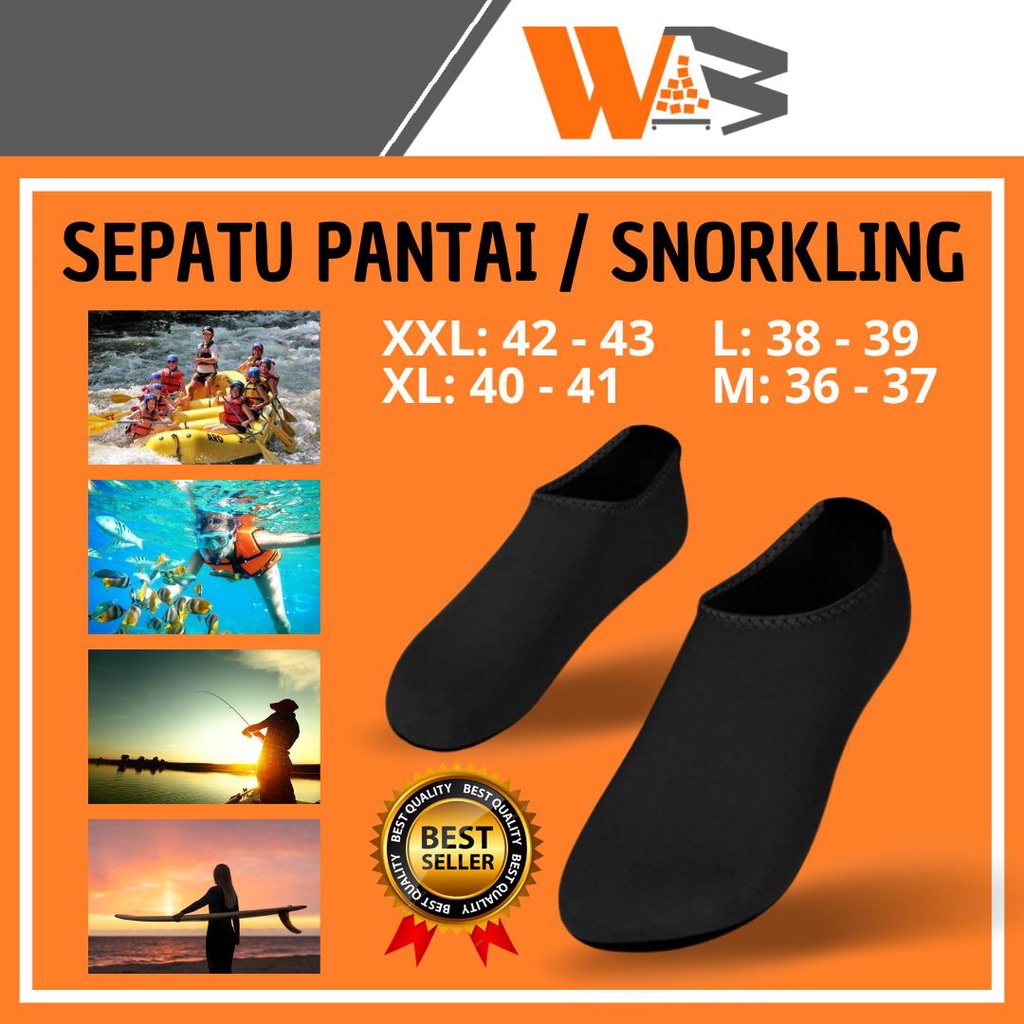 COD Sepatu Pantai Olahraga Air Sepatu Mancing Anti Slip Dan Air Sepatu Rafting Snorkeling Snorkling Surfing Pria Wanita Size 36-43 H92