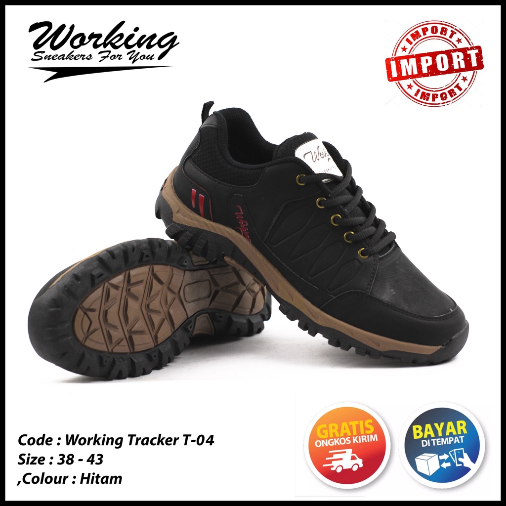 Sepatu Import Working T-04 // Sepatu Hiking // Sepatu Kulit