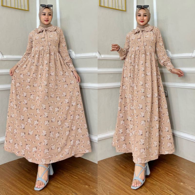 dress/gamis/Homedress motif bungga