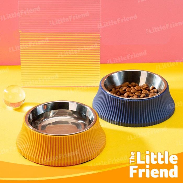 Mangkuk Makan Minum Hewan Kucing Anjing Anti Selip ROMAN COLUMN SINGLE BOWL