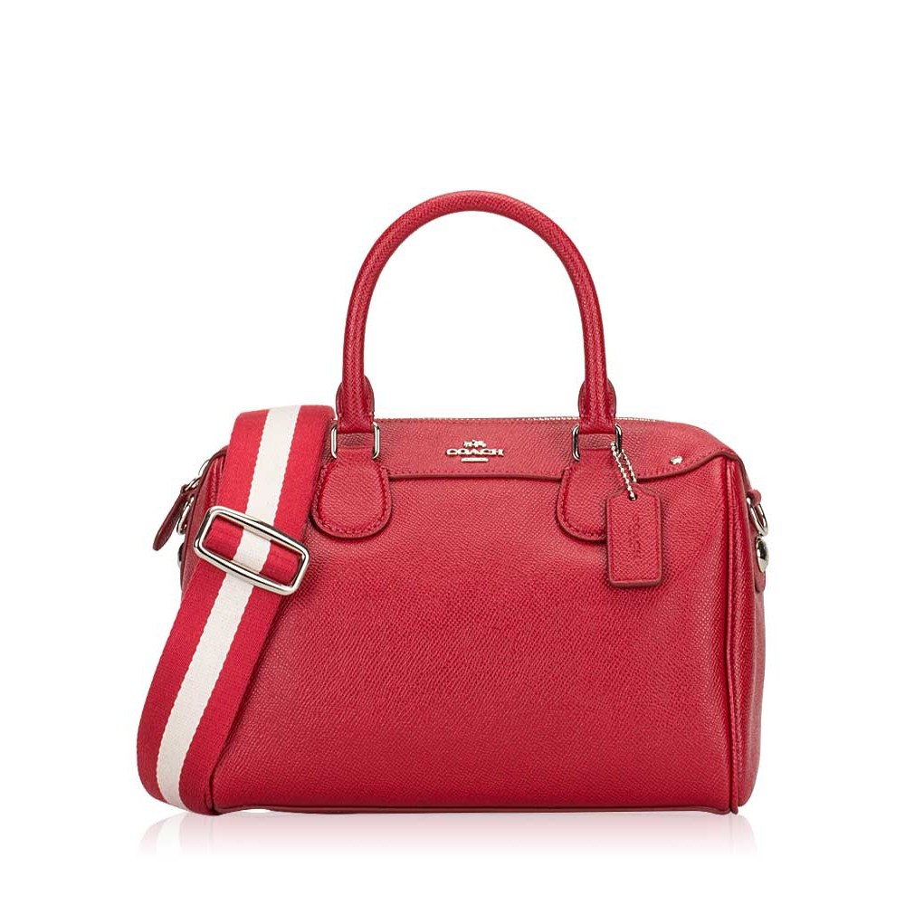 Tas Wanita Coach Crossgrain Leather Floral Mini Bennett Original