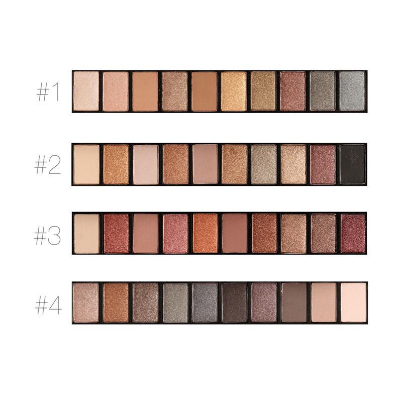 Original FOCALLURE 10 Color Eyeshadow Palette Nude Edition with Brush FA08