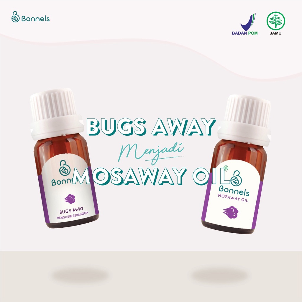 [BUY 2 FREE DISINFECTANT] Bonnels Bugs Away Mosaway Essential Oil Citronella Lavender Sweet Orange Rosemary 10ml