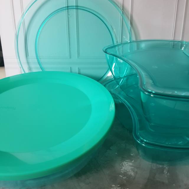 tempat / wadah saji DOMINO SET BLUE/TOSCA