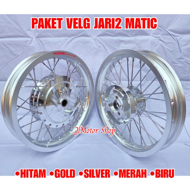 PAKET VELG JARI JARI NMAX OLD NEW NMAX PCX 150 PCX 160 ADV AEROX VARIO 125 150 BEAT SCOOPY GENIO MIO M3 FINO XRIDE XEON SOUL GT FREEGO FAZZIO RING 14 PLUS BAN LUAR DALAM