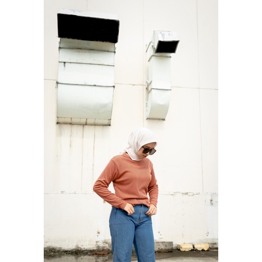 BASIC RIB by LUCKYLOOK | Knit Premium | Basic Rib Premium | Kaos Lengan Panjang | Rib Lengan panjang