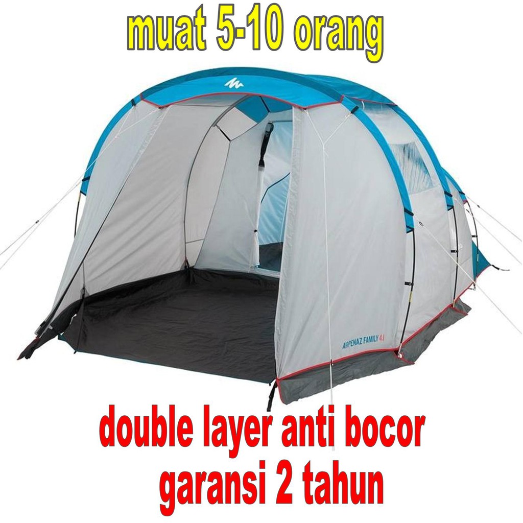 Tenda Kemping Camping Tent Besar big size Kapasitas 4 10 orang Person people man jumbo dewasa adult