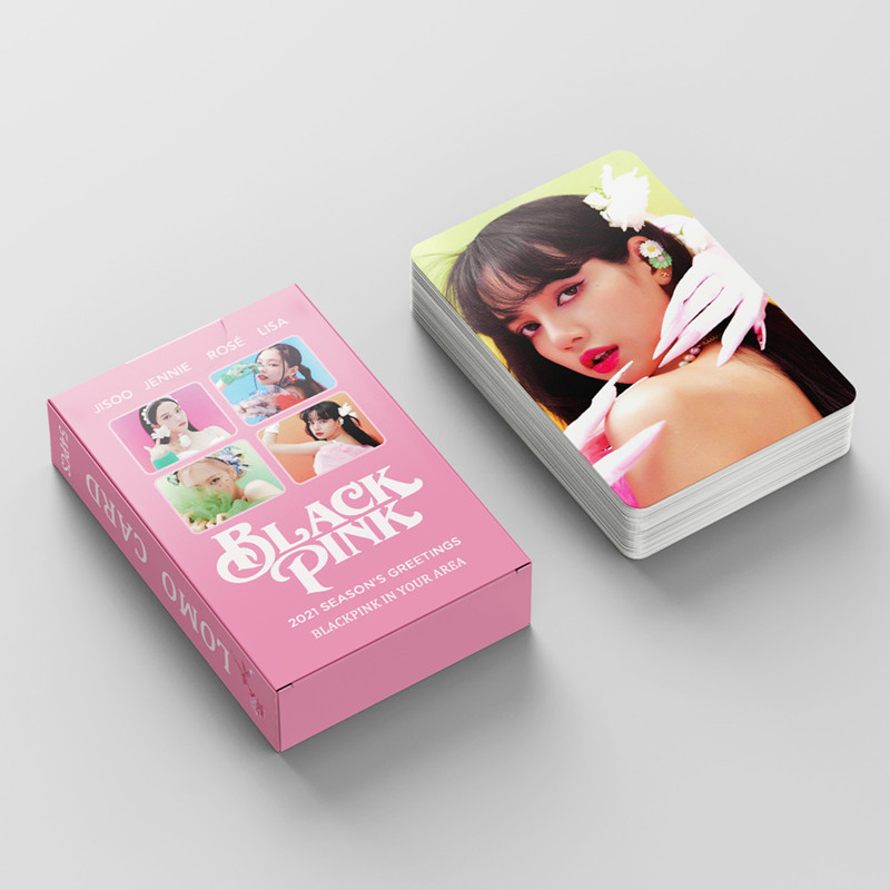 54pcs KPOP BLACKPINK Lomo Cards 2021 season greeting Photocard Lisa Jennie