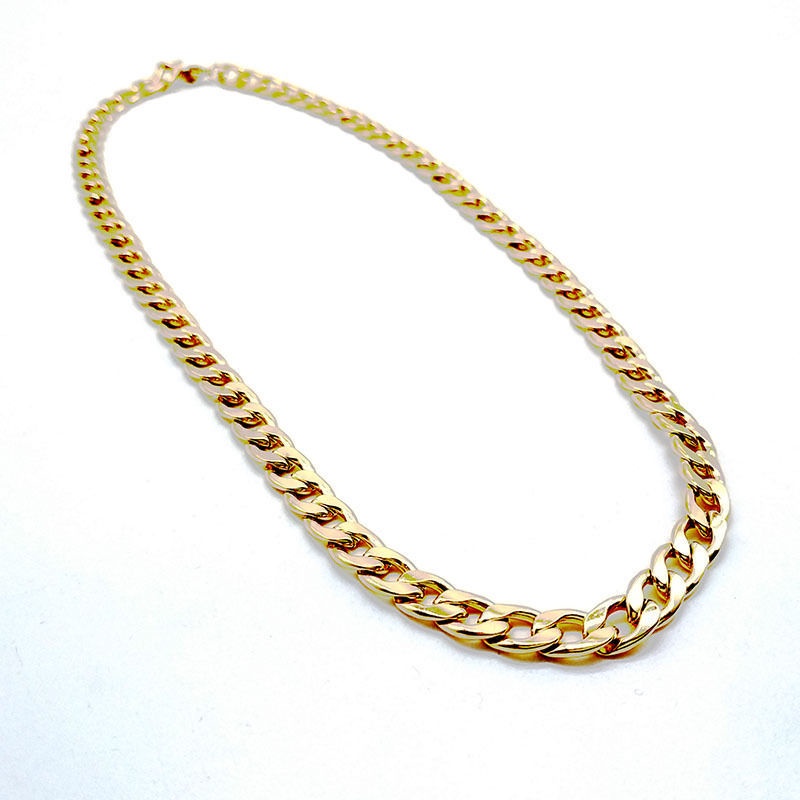 Emas titanium steel kalung rantai stainless steel klavikula rantai Korea fashion Pria hip hop punk k