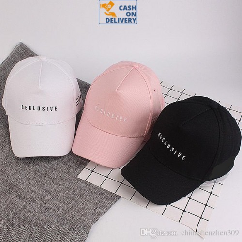 Topi Bordir Reclusive Trendy and Stylish Bahan Korean Look Unisex Remaja Dewasa