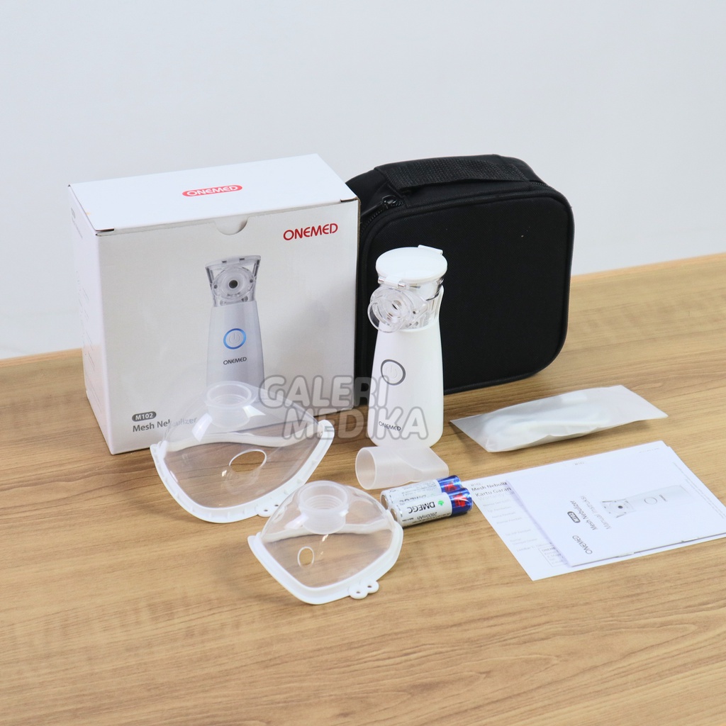 Nebulizer Portable Onemed M102 Mesh Nebulizer / Nebulizer Portable - Alat Terapi Pernapasan / Uap