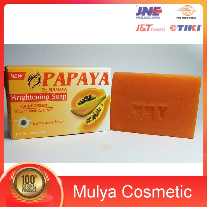 SABUN PAPAYA ORIGINAL BY MAMAYA BPOM  SABUN PEMUTIH  PEMBERSIH MUKA LOKAL