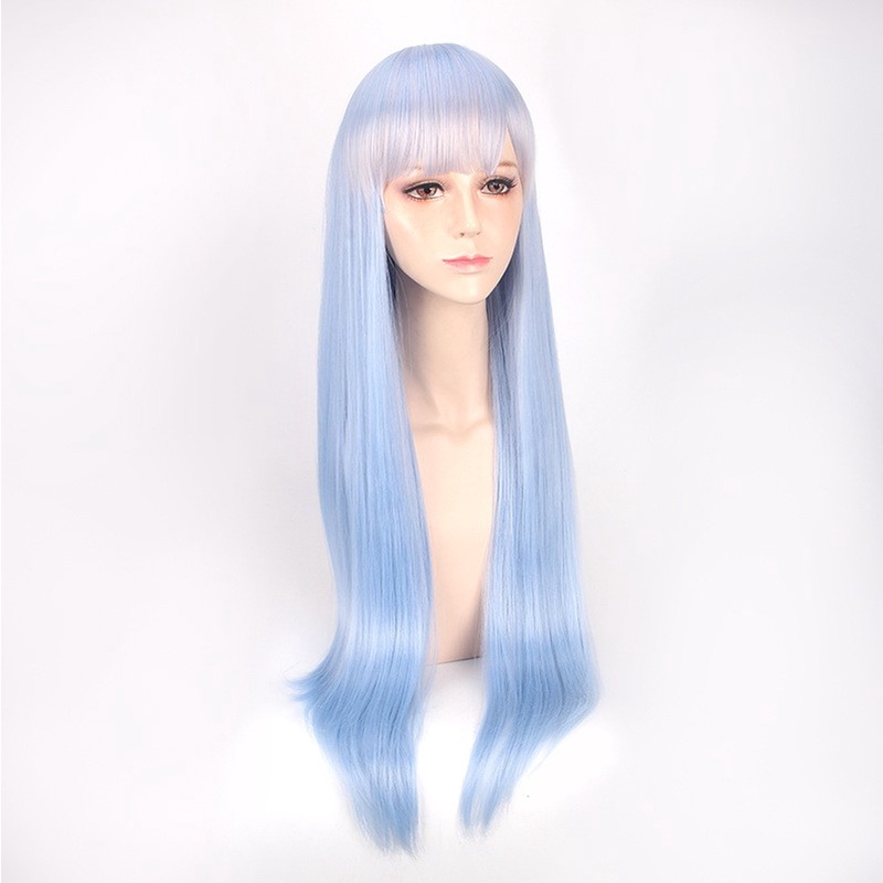 LOL-118 wig rambut palsu lolita cosplay rem re zero figur anime