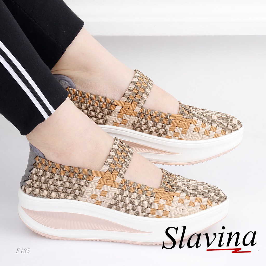Slavina®Knit Wedges Rajut F185 EL
